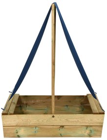 Caixa de areia c/ telhado 80x60x97,5 cm pinho impregnado