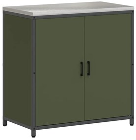 Conjunto de Armazenamento de Cozinha 3 pcs Verde Oliva