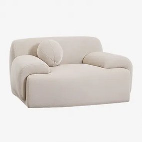 Pack De 2 Poltronas Estofadas Shirina Chenille Bege Tapioca - Sklum