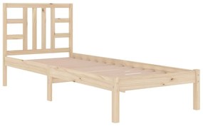 Estrutura cama pequena solteiro 75x190 cm madeira maciça
