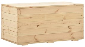 288582 vidaXL Caixa de arrumação 100x54x50,7 cm madeira de pinho maciça