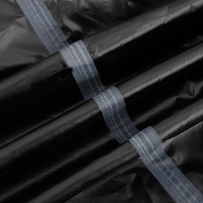 Capas móveis de jardim 2pcs 260x260x90cm impermeável 420D preto