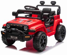 Jipe elétrico para crianças OFFROAD NEW, bateria de lítio, chassis alto, banco largo, suspensão nas rodas traseiras, controlo remoto de 2,4 GHz, leito