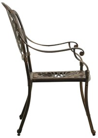 5 pcs conjunto bistrô alumínio fundido bronze