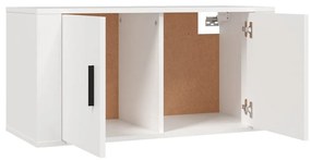 Móveis de TV de parede 3 pcs 80x34,5x40 cm branco