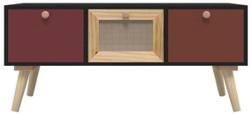 Mesa de centro c/ gavetas 80x40x35,5 cm derivados de madeira