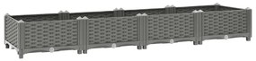 vidaXL Canteiro elevado 160x40x23 cm polipropileno