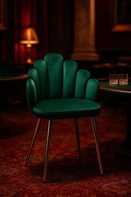 Cadeira Hand Gold Veludo - Verde