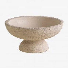 Tigela Decorativa Em Cimento Asbel Off-white - Sklum