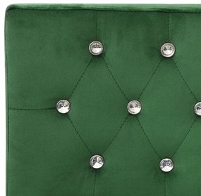 Banco 110 cm veludo verde-escuro
