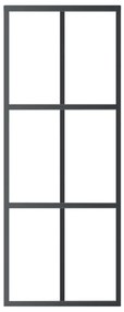 Porta deslizante c/ conj. ferragens 76x205cm vidro ESG/alumínio