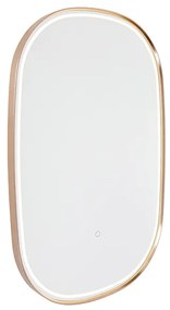 Espelho de banheiro cobre LED táctil oval - MIRAL Moderno