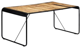 Mesa de jantar 180x90x76 cm madeira de mangueira maciça áspera