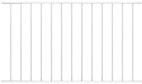 vidaXL Painel de vedação em aço com revestimento em pó 1,63x1,25 m branco