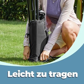 Rede de badminton ou voleibolde 500 cm, ajustável em altura Preta