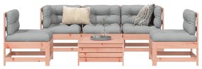 vidaXL 6 pcs conj. sofás jardim madeira abeto-de-douglas