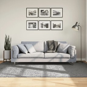 Tapete shaggy de pelo alto PAMPLONA 160x230 cm cinzento