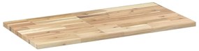Tampo de mesa retangular 80x40x2 cm madeira de acácia maciça