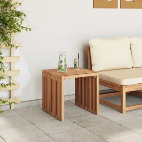 Mesa Lateral de Jardim 45x42,5x45 cm Madeira Sólida de Teca