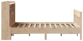 Cama sem colchão 135x190 cm madeira de pinho maciça