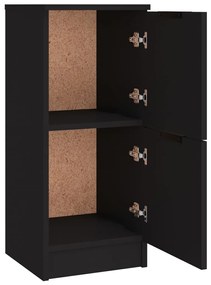 Aparadores 3 pcs derivados de madeira preto