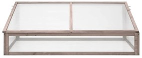 Estufa 110x58,5x39 cm madeira de abeto cinzento