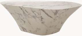 Mesa de centro com aspeto de mármore e formato orgânico Iris