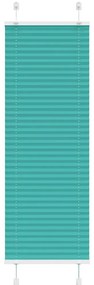 Gasolina verde Plissada Cega 45x100 cm Largura Tecido 44,4 cm