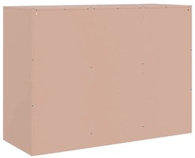 Aparador 99x39x73 cm aço rosa