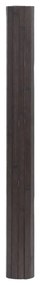 Tapete retangular 60x300 cm bambu castanho-escuro