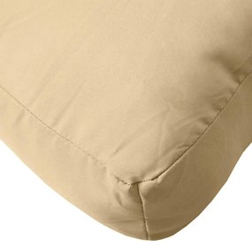 Almofadões de paletes 2 pcs mesclado tecido bege