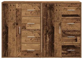 Buffets 2 pcs Madeira Velha 60x31x84 cm Madeira Engenharia