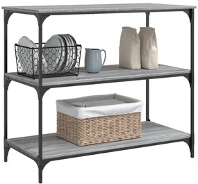 Carrinho cozinha 102x50x95 cm derivados madeira cinza sonoma