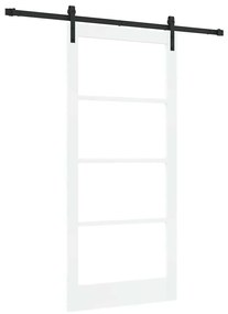 Porta Deslizante com Kit de Ferragens 'ORKDAL'Branca de Madeira Sólida
