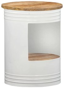 Mesa de centro 43x55 cm madeira de mangueira maciça