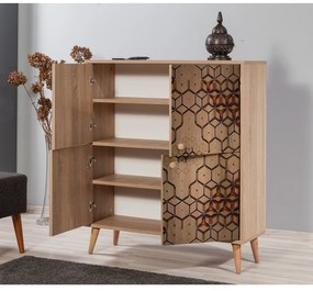 **** Armário Multiuso Multilux – Carvalho Sonoma – 95x111x36 cm

**