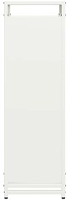 Suporte para lenha 44x28x90 cm aço laminado a frio branco