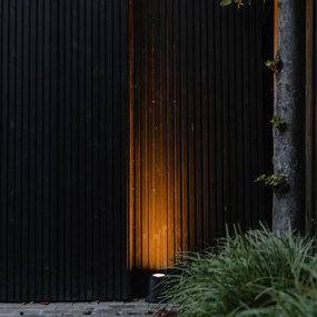 Projetores de jardim moderno preto redondo IP65 AR111 - Lennard