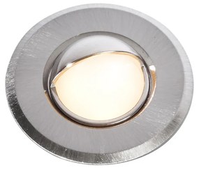 Conjunto de 5 focos de chão modernos em alumínio incluindo LED IP67 - Linsey Moderno