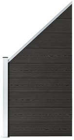 vidaXL Painel de vedação 95x(105-180) cm WPC cinzento