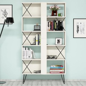 ****  
Secretária de Estudo e Estante Extra – Creme e Preto – Secretár