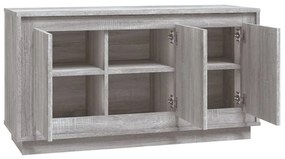 Aparador 102x35x55 cm derivados de madeira cinzento sonoma