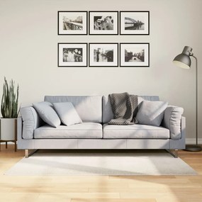 vidaXL Tapete de pelo curto IZA visual escandinavo 80x150 cm cor creme