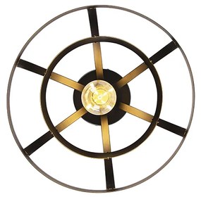 Candeeiro de teto industrial preto - Boula Industrial