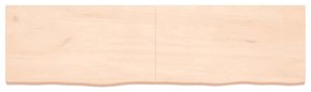 Prateleira de parede 180x50x(2-6)cm carvalho maciço não tratado