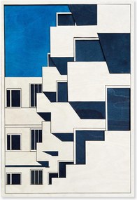 Obra de arte em madeira artesanal Arne Jacobsen's Bellavista