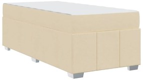 Estrutura da Cama Creme 90 x 190 cm tecido