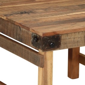 Mesa de Centro 55x60x40 cm Madeira Sólida Recuperada