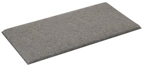 Painel de parede 12 pcs 30x15 cm tecido 0,54 m² cinza-claro
