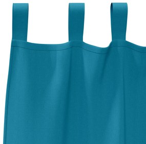 Cortinas opacas 2 pcs Turquesa 225 x 140 cm Poliéster
